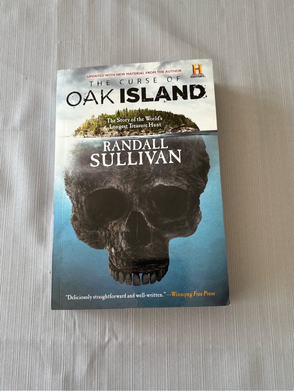 Randall Sullivan The Curse of Oak Island Hardcover-Style Book - Blue Cover
